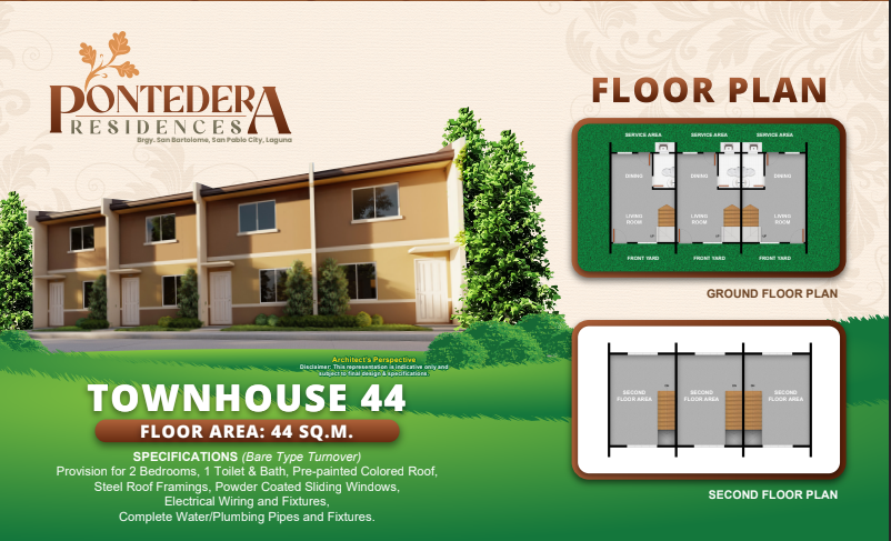 PONTEDERA RESIDENCES - TOWNHOUSE 44.00